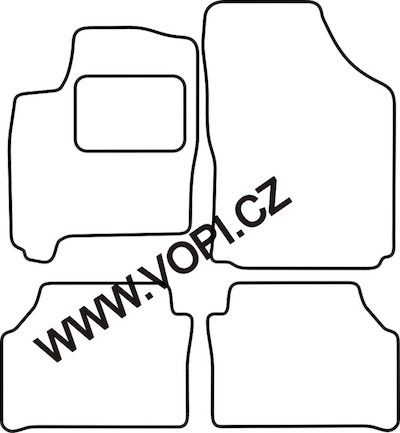 Autokoberce Opel Meriva 2003 - 2004 Royalfit (3434)